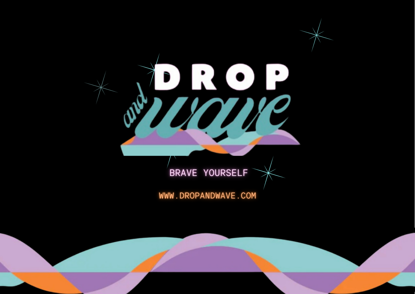 A physical Drop and Wave gift card